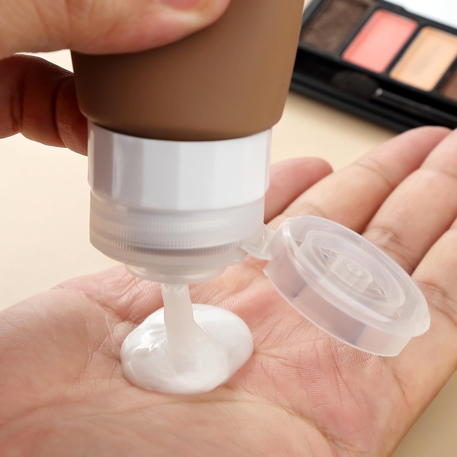 Gemice Travel Bottles For Toiletries, Tsa Approved Travel 3Oz Size Containers With Clear Bag, Bpa Free Leak Proof Travel Tubs Re